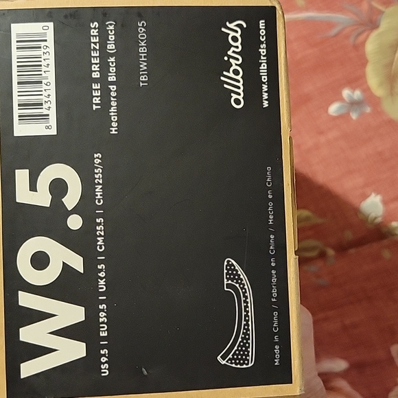 COPY - Womens All Birds Tree Breezers Flats Black Size 9 - Picture 6 of 6